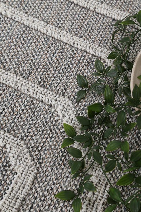 Vanuatu Devesi Grey Geometric Flatweave Outdoor Rug - Adore Rugs & Flooring