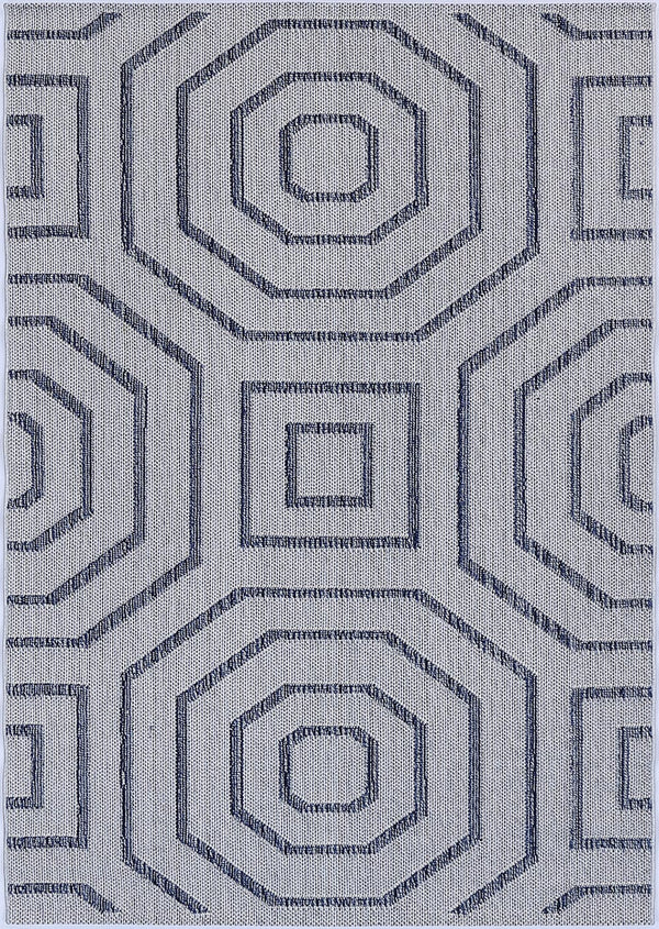 Vanuatu Hale Charcoal Geometric Flatweave Outdoor Rug - Adore Rugs & Flooring