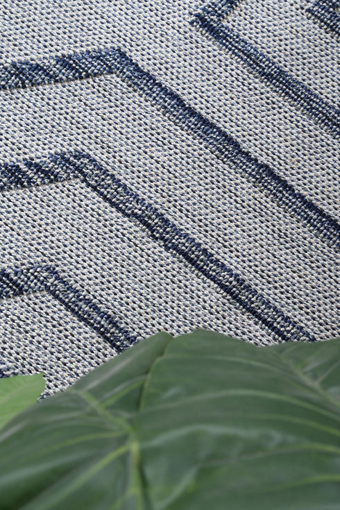 Vanuatu Hale Charcoal Geometric Flatweave Outdoor Rug - Adore Rugs & Flooring