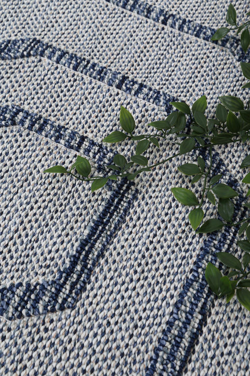 Vanuatu Hale Charcoal Geometric Flatweave Outdoor Rug - Adore Rugs & Flooring