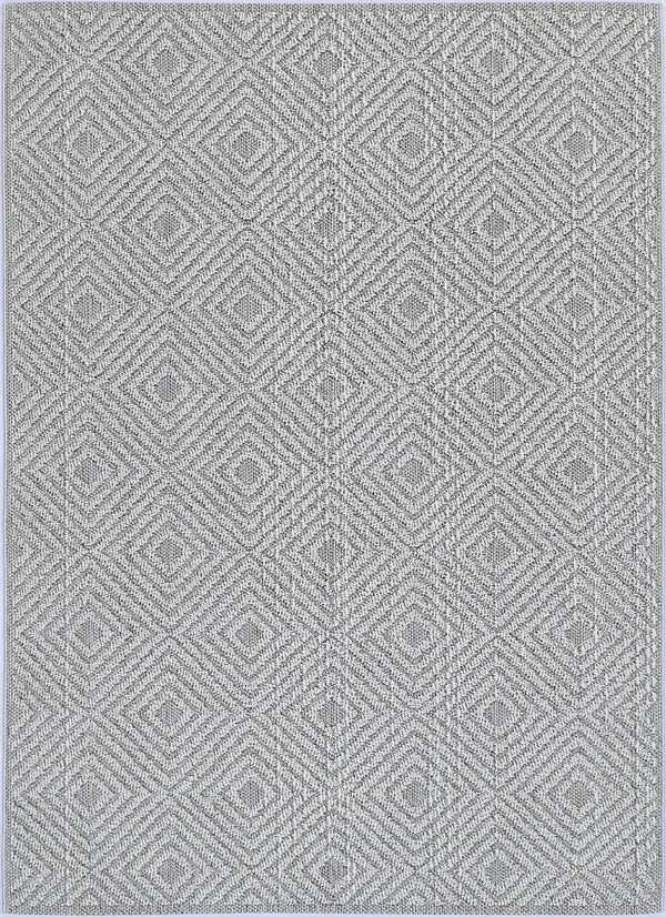 Vanuatu Fugui Grey Geometric Flatweave Outdoor Rug - Adore Rugs & Flooring