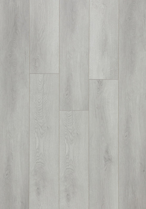 Swish Aqua Vincentia Oak swatch - pale sandy greyed coastal oak decor in 12.3mm laminate flooring