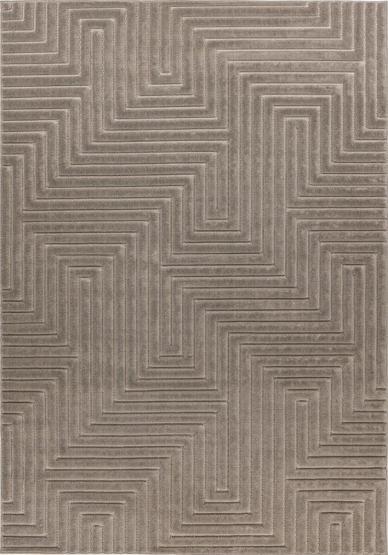 Viva 403 Silver - Grey Rug Textured, full view