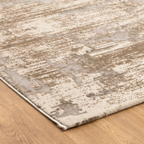 IN STORE ONLY - Whisper 06 - High Quality Abstract Brown Beige Rug