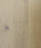 Swish Oak Natura Danish White engineered oak flooring swatch showing a pale creamy oatmeal blonde oak with visible knots
