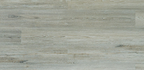 Ornato Umbrina 5.3mm looselay vinyl plank swatch in cool silver grey limed oak with fine dark grain lines