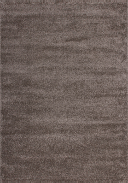 Softtouch 700 Soft Thick Plain Light Brown Rug, full view