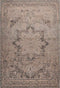 Pacino 991 Pink Vintage Faded Rug With Medallion, full view