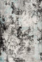 Funky 302 Blue Modern Artistic Rug, full view