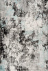 Funky 302 Blue Modern Artistic Rug, full view
