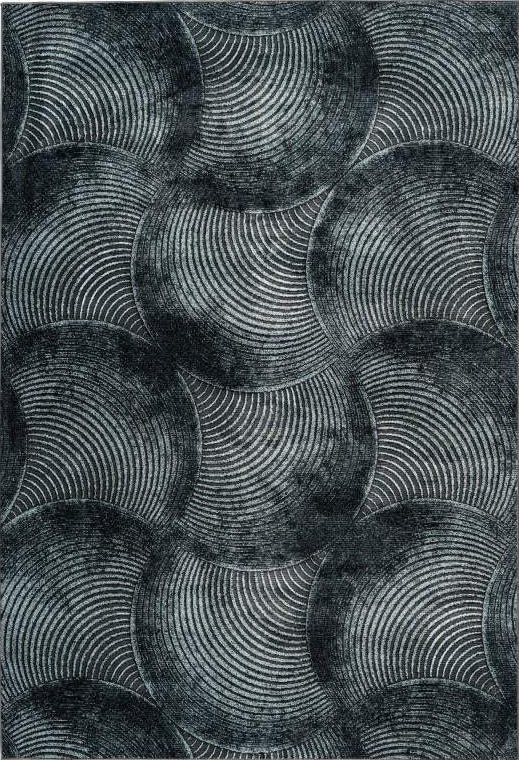 Greta 802 Rug with Wave Pattern, full view