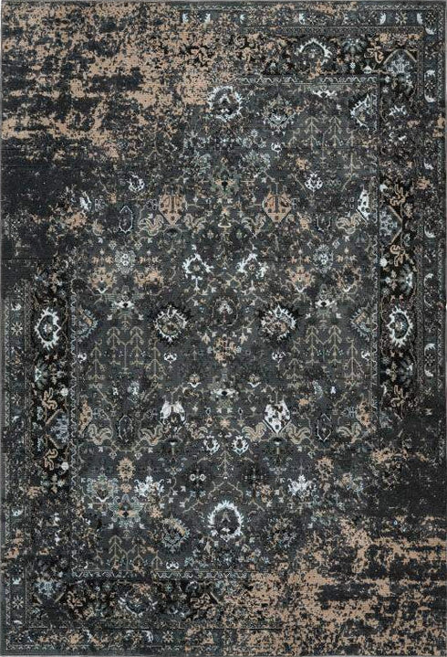 Greta 807 Pet Rug with Traditional Classic Border, full view