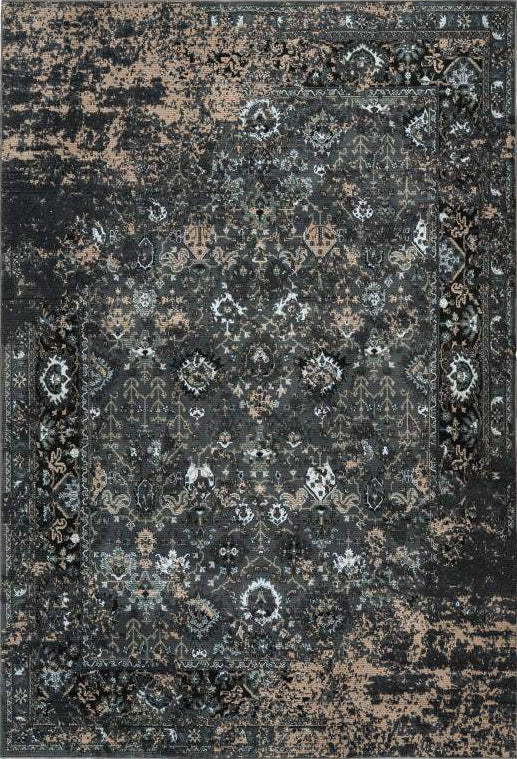 Greta 807 Pet Rug with Traditional Classic Border, full view