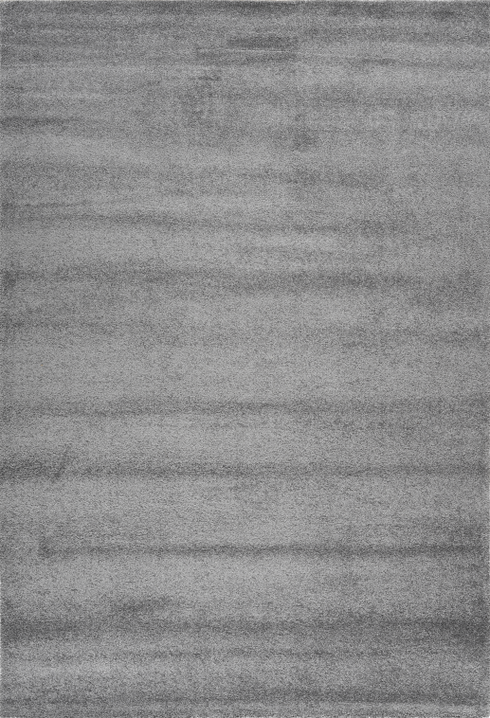 Lima 400 Modern Plain Grey Rug, full view