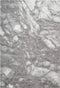 Marmaris 400 Silver Grey Modern Marble Rug, full view