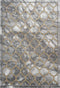 Marmaris 401 Gold and Grey Trellis Rug with Moroccan Design, full view