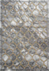 Marmaris 401 Gold and Grey Trellis Rug with Moroccan Design, full view