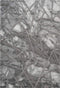 Marmaris 402 Silver Grey Rug with Geometric Pattern, full view