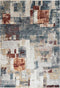Medellin 407 Multi Coloured Rug With Patch Design, full view