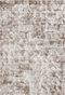 Sensation 504 Thick Modern Beige Rug with Jagged Design, full view