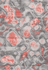 Sensation 505 Thick Modern Red Rug with Abstract Geometric Design, full view