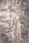 Trendy 401 Beige Silver Contemporary Rug, full view