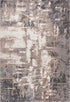 Trendy 401 Beige Silver Contemporary Rug, full view