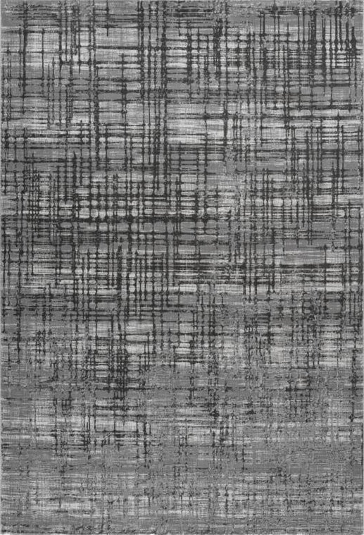 Aleyna 608 Silver Grey Modern Textured Rug, full view