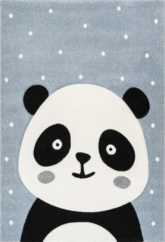Amigo 322 Blue Kids Rug with Panda Print