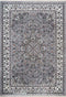 Classic 700 Silver Traditional Design Rug with Centre Medallion, full view