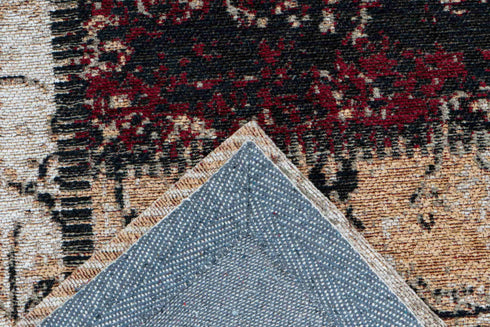 Cocoon 990 Red Checkered Modern Rug - ADORE RUGS and FLOORING