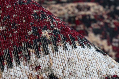 Cocoon 990 Red Checkered Modern Rug - ADORE RUGS and FLOORING