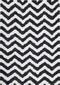 Grace 801 ivory-graphite Shaggy Zig Zag Rug, full view