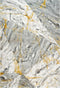 Marble 700 Yellow Super Soft High Quality Fluffy Rug, full view