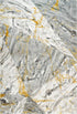 Marble 700 Yellow Super Soft High Quality Fluffy Rug, full view