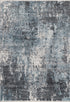 Medellin 400 Modern Abstract Silver-Blue Rug, full view