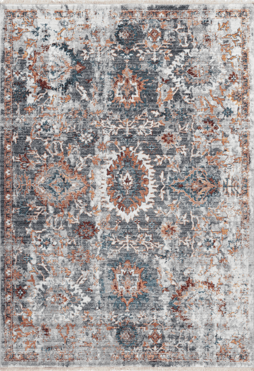 Medellin 403 Multi Colour Faded Rug, full view