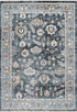 Medellin 404 Silver-Blue Rug With Floral Design, full view