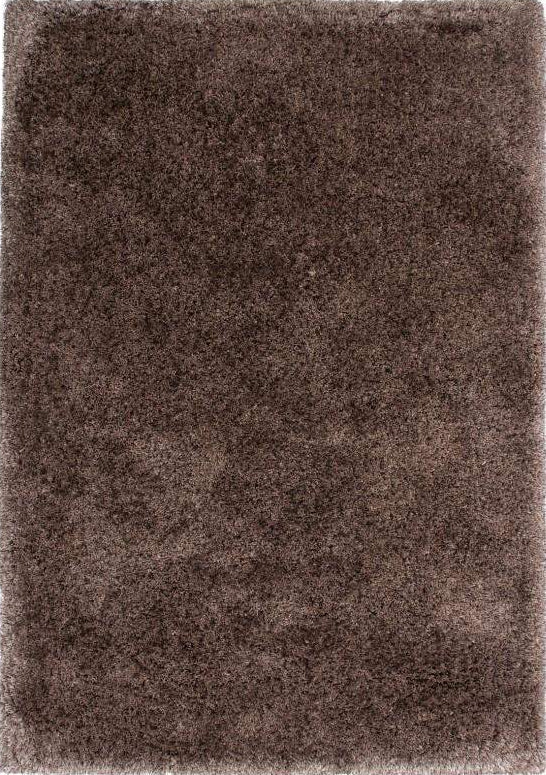 Monaco 444 Nougat Brown High Pile Shaggy Rug, full view