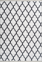 Peri 101 Grey Moroccan Design Machine Washable Rug, full view