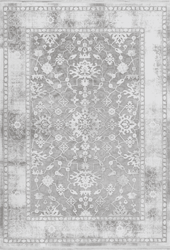 Pierre Cardin - Opera 500 Silver High Quality Rug with Floral Design