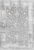 Pierre Cardin Opera 500 Silver High Quality Rug with Floral Design, full view
