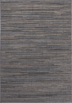 Sunset 600 Outdoor and Kitchen Grey Rug with Jagged Lines