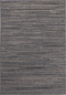 Sunset 600 Outdoor and Kitchen Grey Rug with Jagged Lines, full view