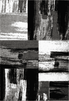 Swing 100 Modern Silver and Black Rug with Checkered Design
