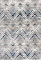Trendy 402 Multi Coloured Modern Zig Zag Rug, full view