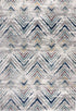 Trendy 402 Multi Coloured Modern Zig Zag Rug, full view