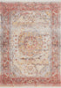 Vintage 701 Faded Multi-colour Rug with Centre Medallion, full view