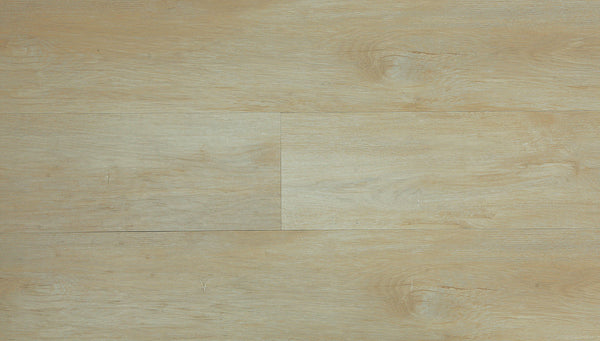 Ornato Verona 5.3mm looselay vinyl plank swatch in pale sandy oatmeal oak with a faint grey wash