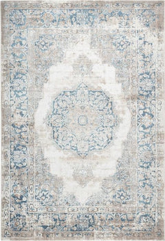 Pierre Cardin - Paris 504 Blue Distressed Transitional Rug